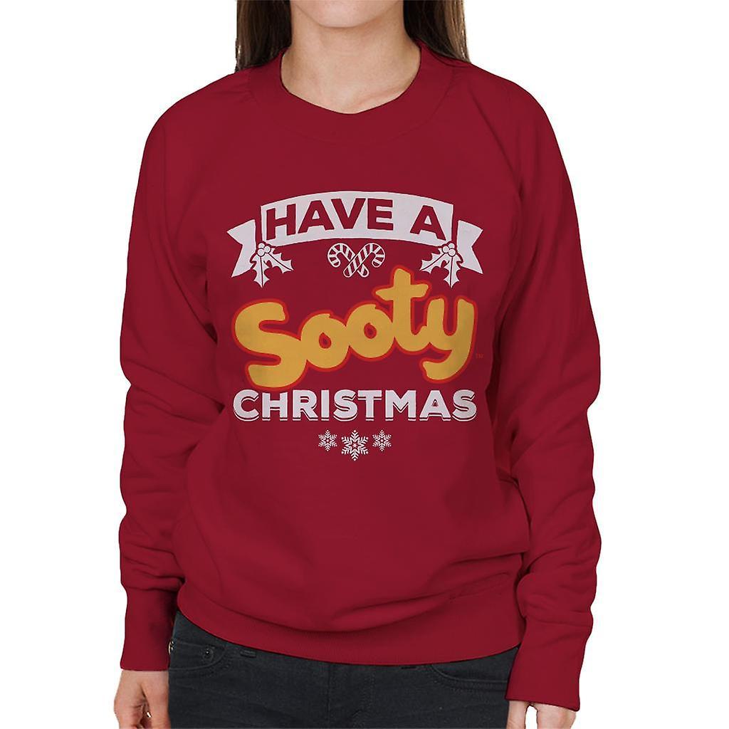 Sooty Christmas Have A Sooty Christmas Women's Sweatshirt Cherry Red XX-Large