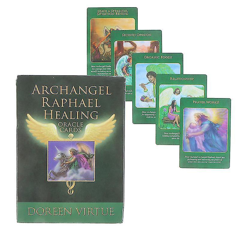 Htclv Archangel Raphael Healing Oracle Cards Tarot Card Prophecy Divination Board Game