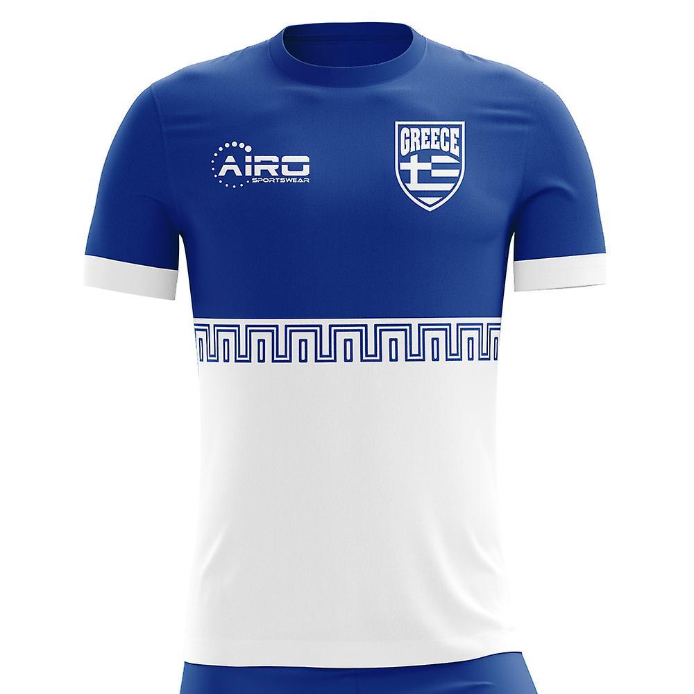 Airo Sportswear 2023-2024 Greece Away Concept Football Shirt - Adult Long Sleeve Blue Medium 38-40 inch Chest (96-104cm)