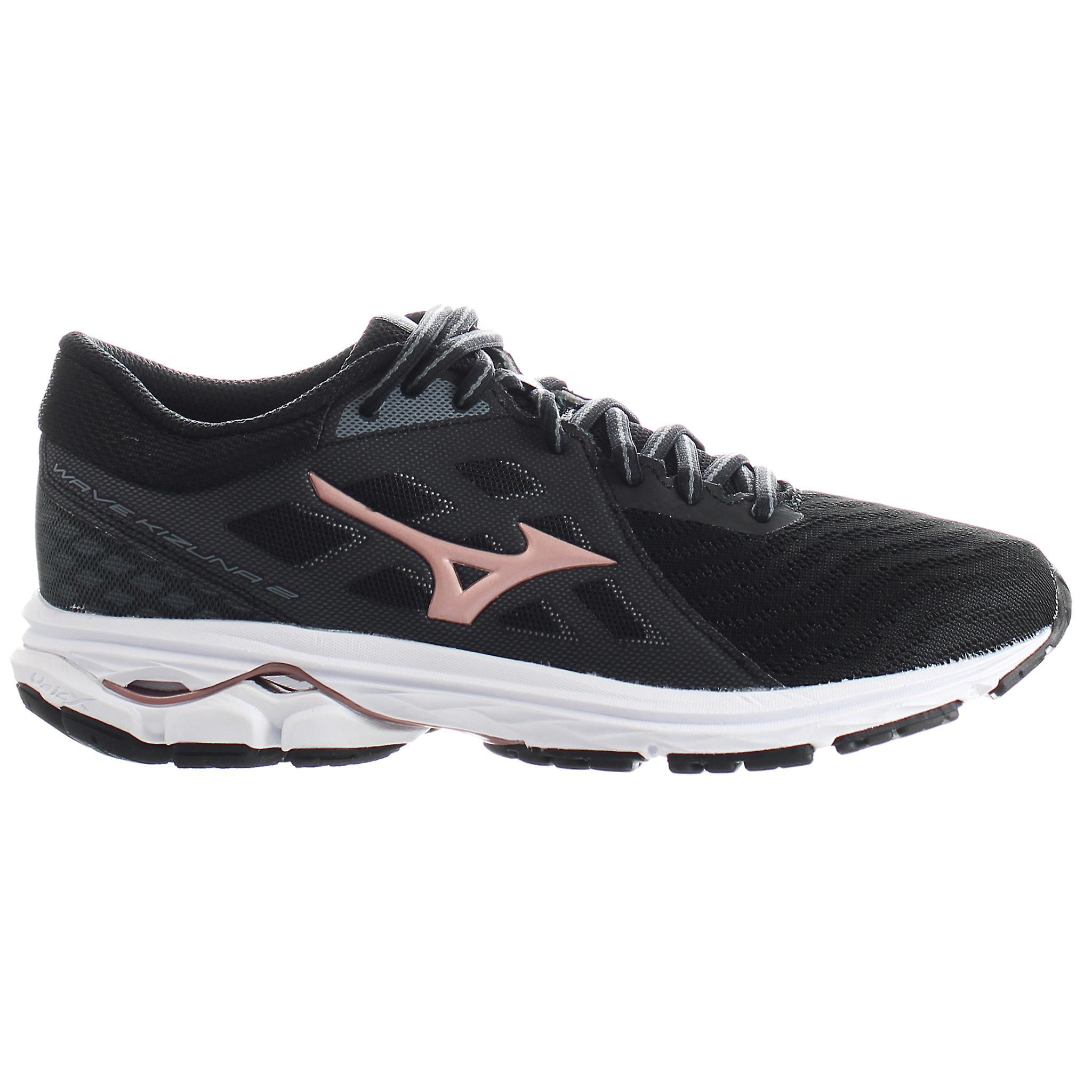 Mizuno Wave Kizuna 2 Lace-Up Black Synthetic Womens Running Trainers J1GD201644 UK 6 EU 39 US 8.5