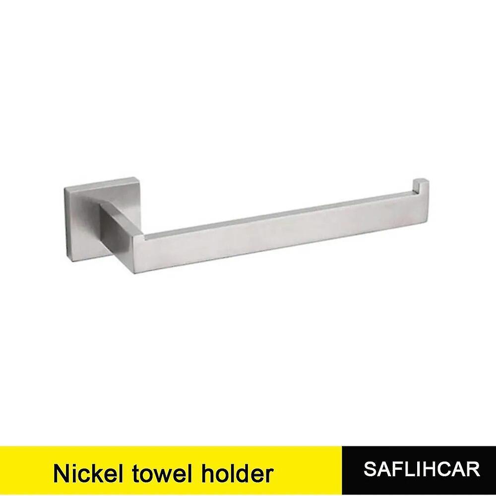 Aintier Brushed Nickel 4-piece Bathroom Towel Rack Bathroom Hardware  Accessories Set Tomwel Bar Wall-mounted Bathroom Towel Rack Nickel towel holder