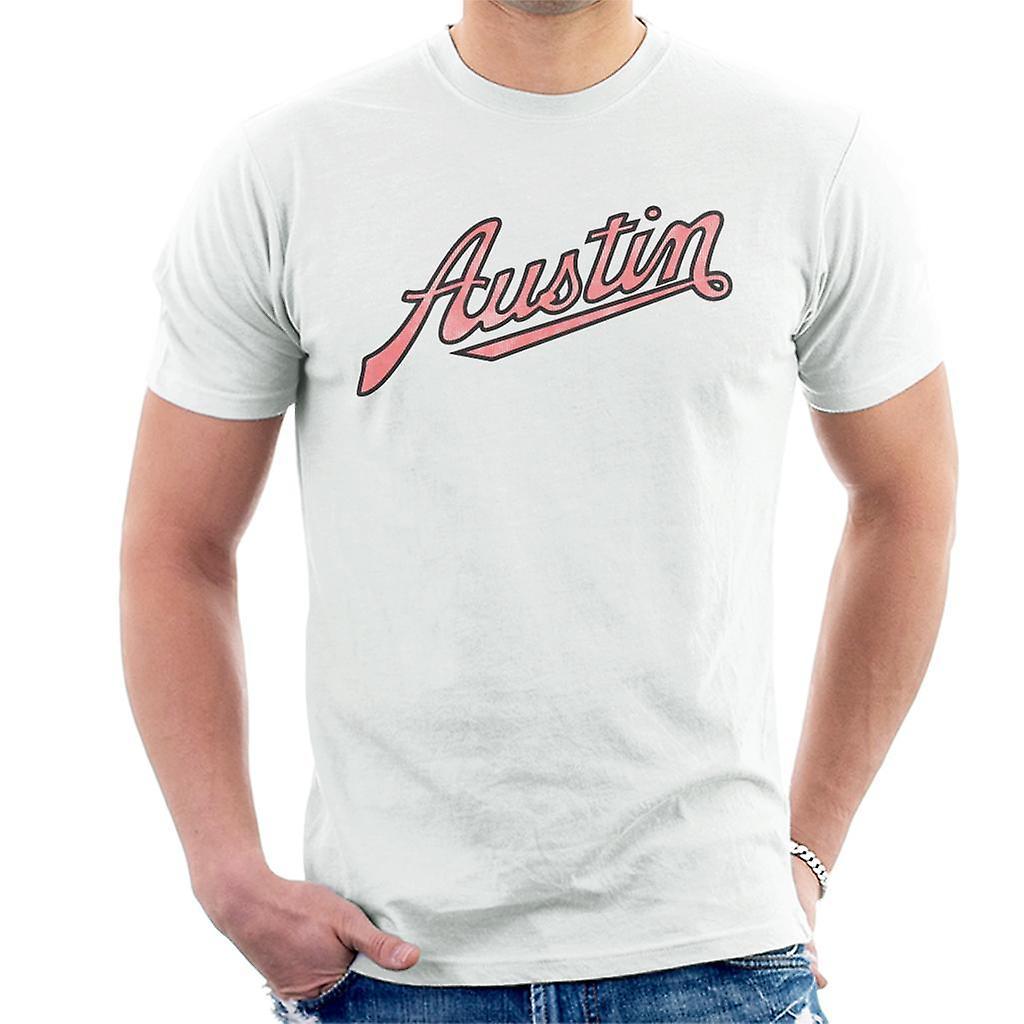 Austin Vintage Logo British Motor Heritage Men's T-Shirt White Medium