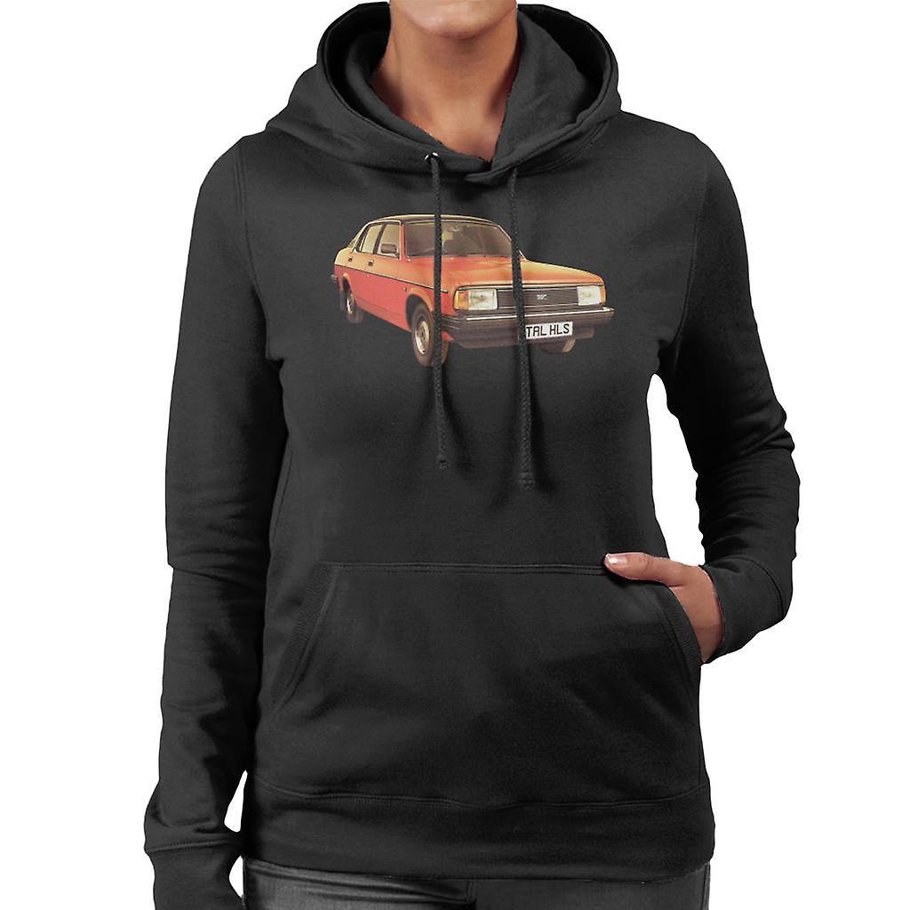 Morris Ital British Motor Heritage Women's Hooded Sweatshirt Black Large