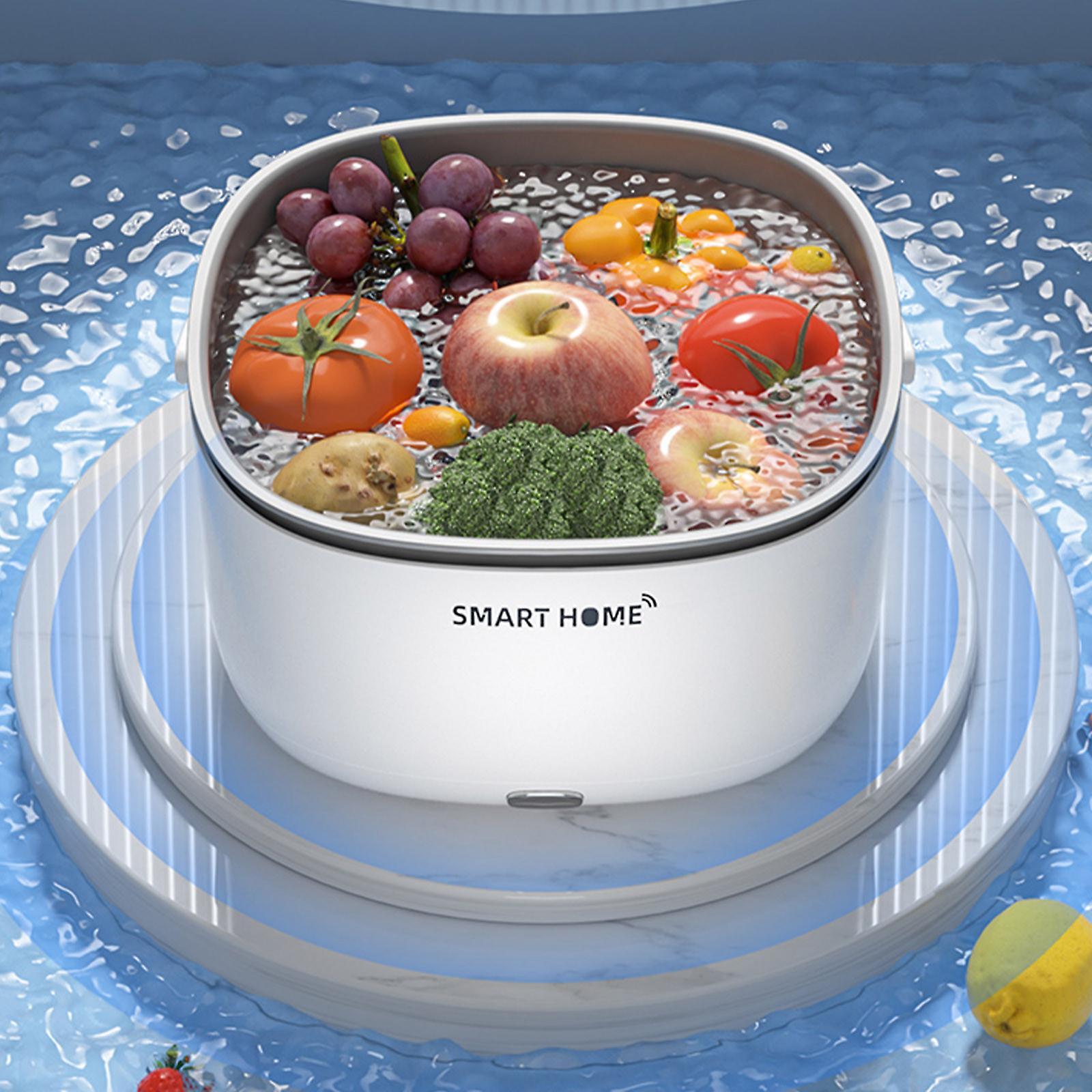 unbrand Fruit And Vegetable Washing Machine, Washing Basket Fruit And Vegetable Washing Machine For Fruit And Vegetable Quiet Operation, Cleaning M...