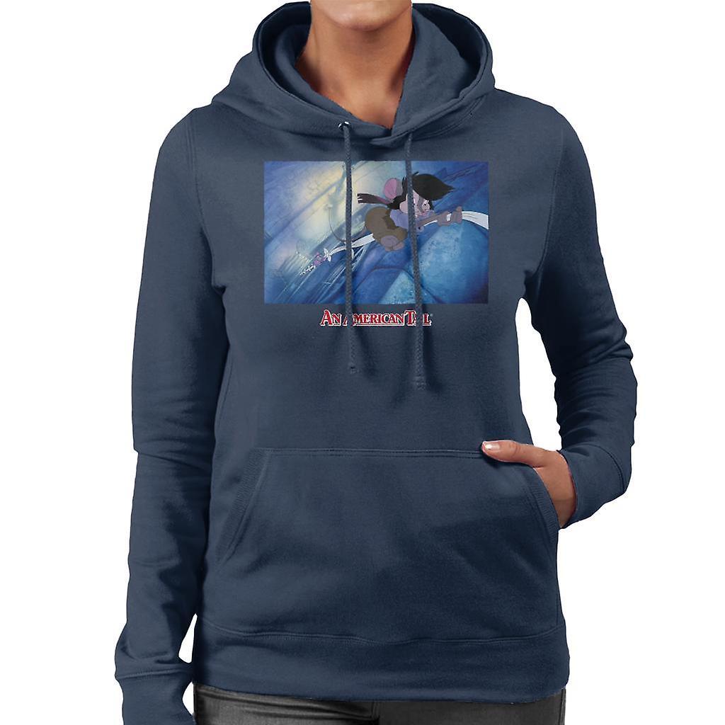 An American Tail Toni Toponi Rope Women's Hooded Sweatshirt Navy Blue Medium