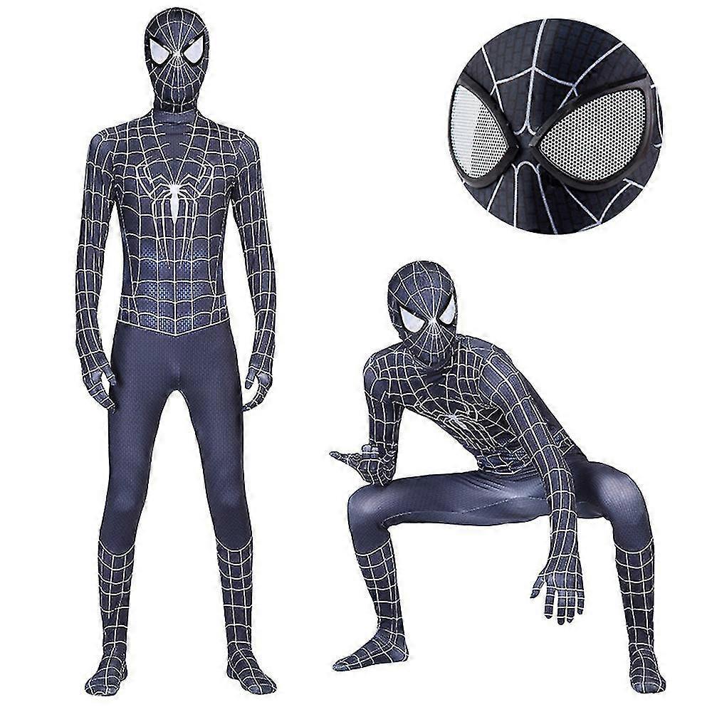 Lequeen Adults Mens Marvel Superhero Spiderman Costume Cosplay Outfit Halloween Jumpsuit 160