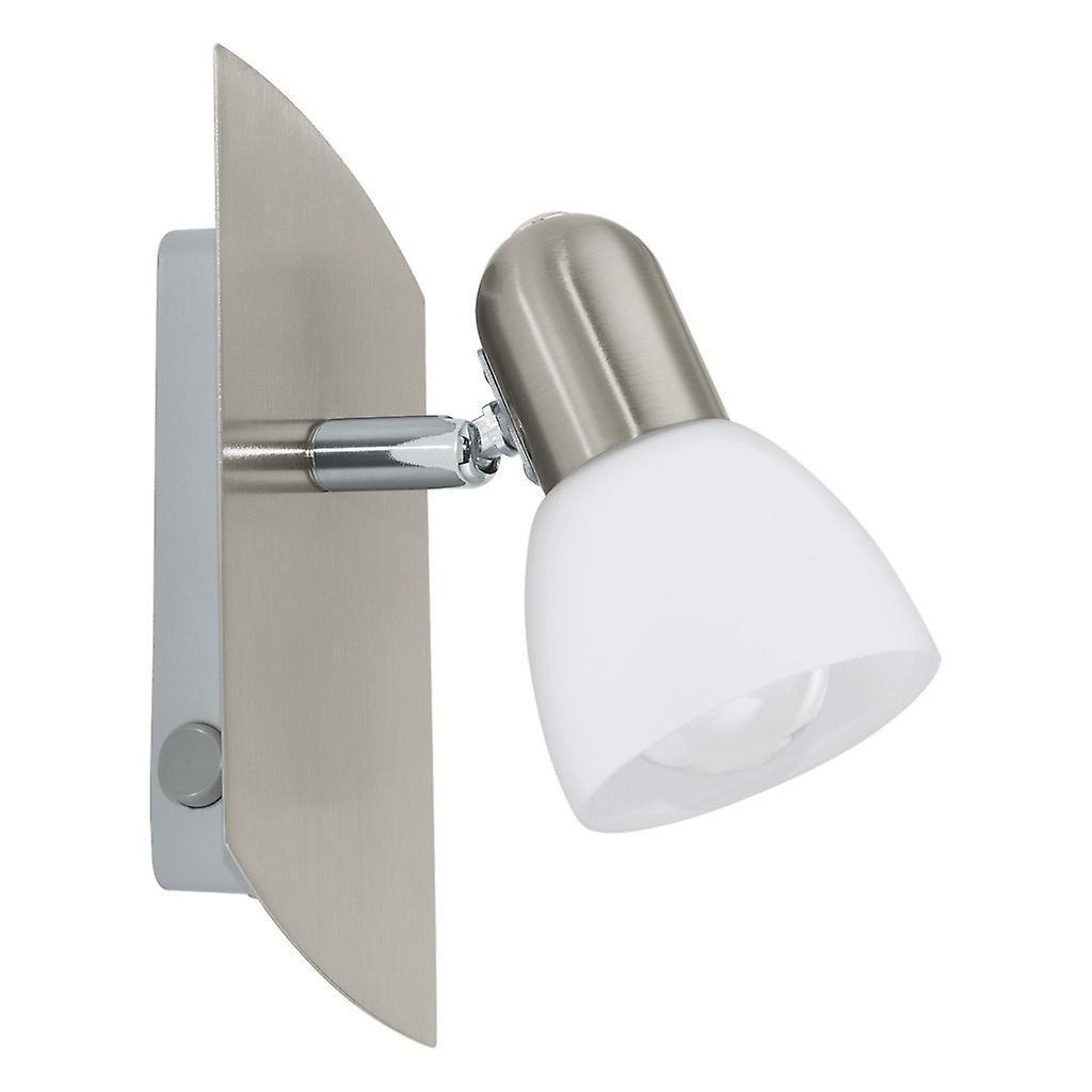 Eglo Lighting Enea Adjustable 1 Light Indoor Wall Light Satin Nickel, E14