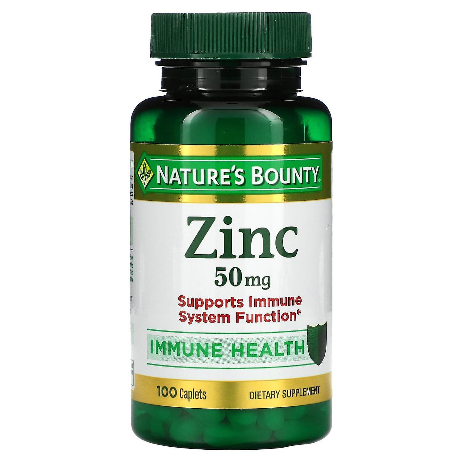 Natures Bounty Nature's Bounty, Zinc, 50 mg, 100 Caplets