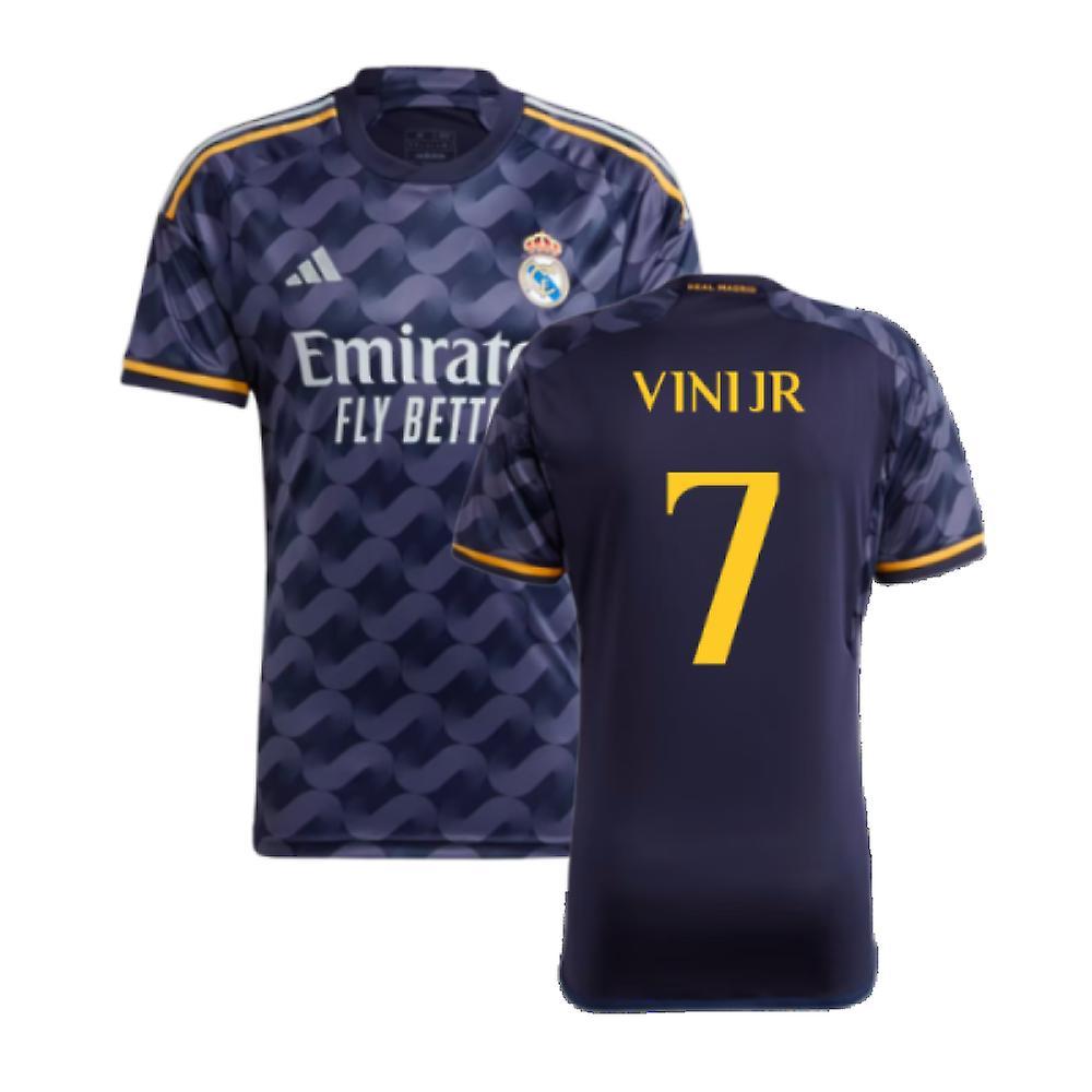 Adidas 2023-2024 Real Madrid Away Shirt (Vini Jr 7) Navy XXL 46-48 inch Chest