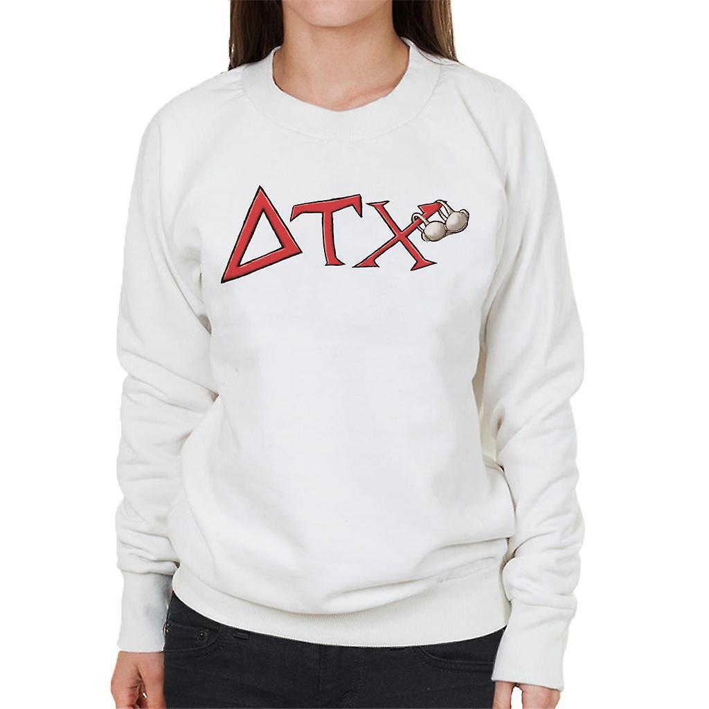 Animal House DTX Red Logo Women's Sweatshirt White X-Large