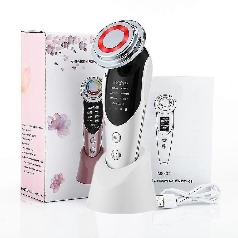 Botribas 7 In 1 Face Lift Devices,Rf Microcurrent Facial Massager Light Therapy Anti Aging Wrinkle Beauty Apparatus