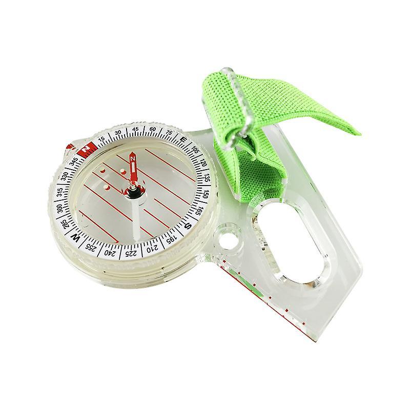 Serh Outdoor Professional Thumb Compass Elite Competition Orienteering Compass Portable Compass Map Scale Compass (white Green)(1pcs)