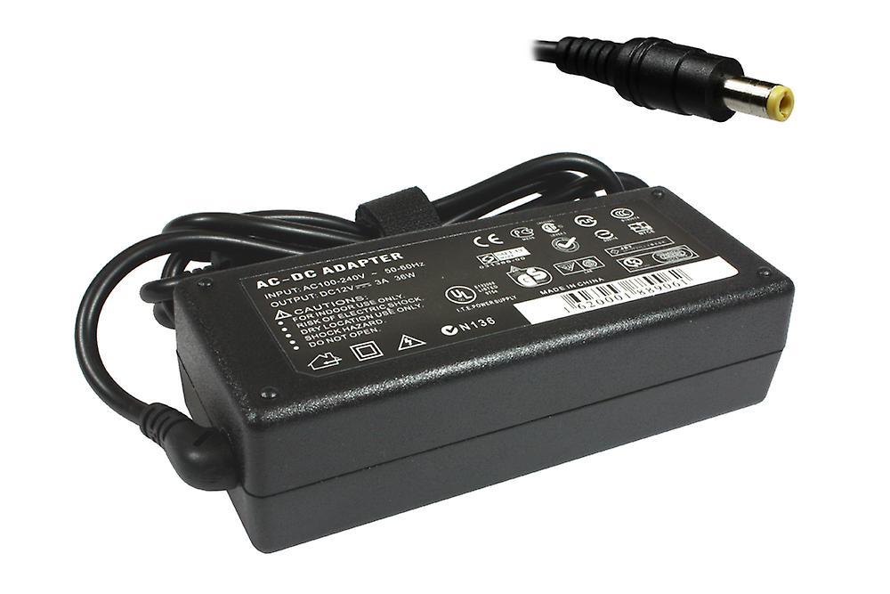 Power4Laptops Trekstor Surfbook E11B Compatible Laptop Power AC Adapter Charger