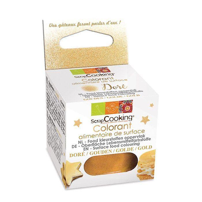 ScrapCooking Surface Food colouring powder 5 g - Golden Gold