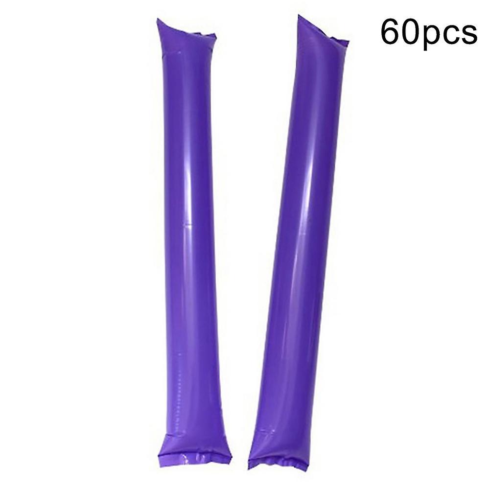 Haloppe 60Pcs Inflatable Bam Bam Thunder Sticks Cheer Bar Sticks Concert Party Favors Purple