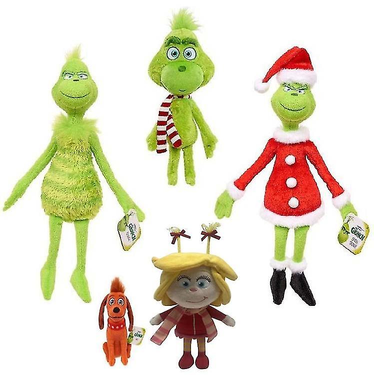 Sanne 2023 The Grinch Max Dog Soft Plush Toy How The Grinch Stole Stuffed Doll Christmas Kids Gifts 7