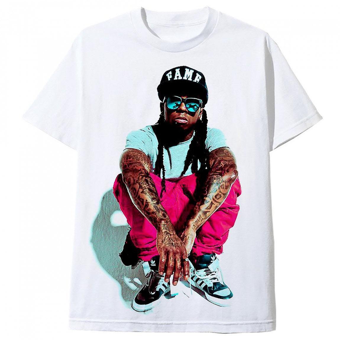 RockShark Tshirt Lil Wayne Pink White L