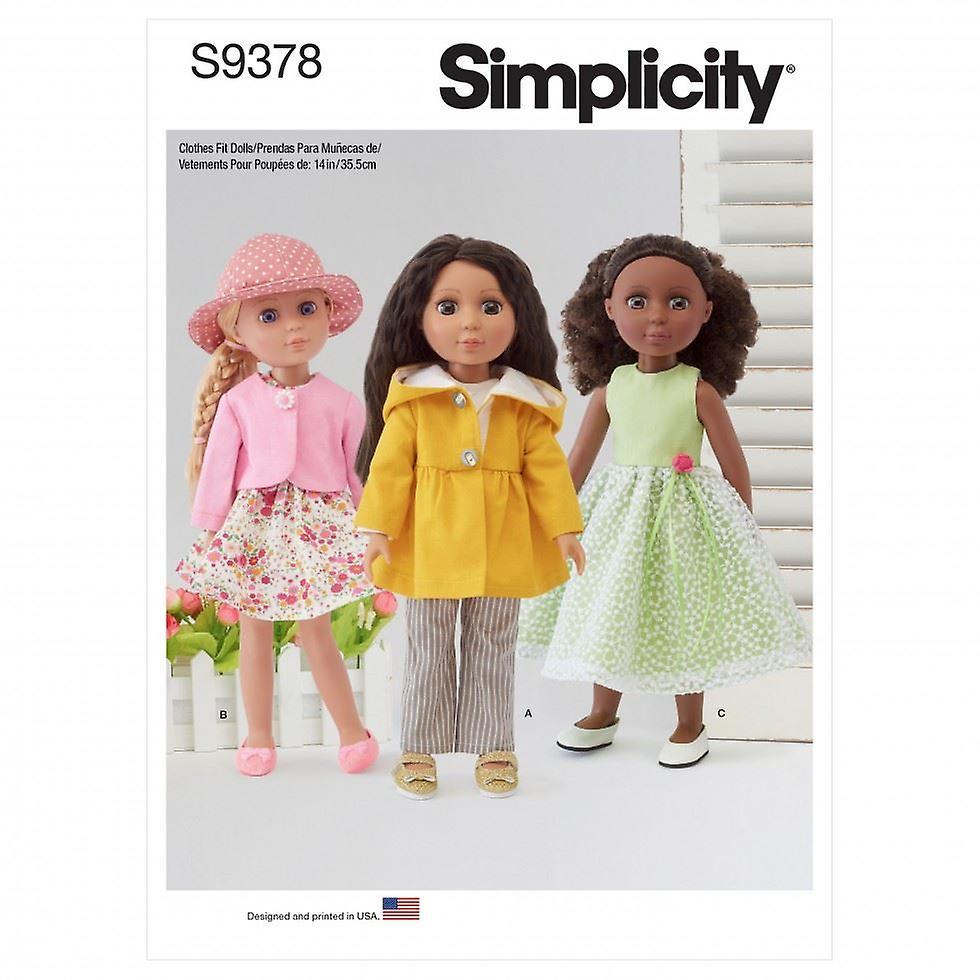 Simplicity Paper Sewing Pattern 9378