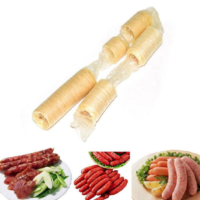 He Fei Mao Qiang Dian Zi Shang Wu You Xian Gong Si 14m Natural sausage casings skins 20mm long small breakfast sausages tools HFMQV One Size