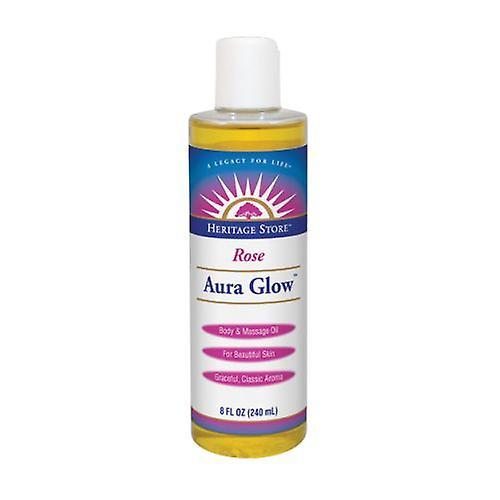 Heritage Store Aura Glow Skin Lotion, Rose 8 Fl Oz (Pack of 1)