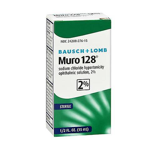 Bausch & Lomb Bausch + Lomb Bausch And Lomb Muro 128 2% Sterile Ophthalmic Eye Solution, 0.5 Oz (Pack of 1)