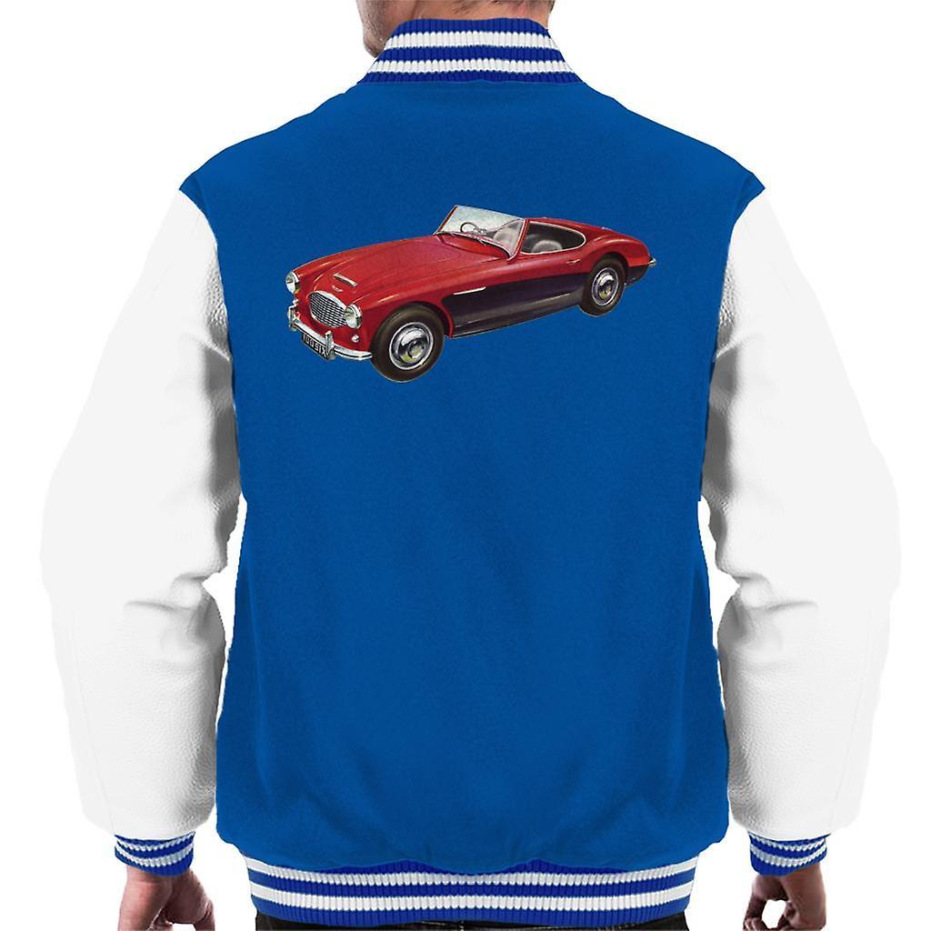 Austin Healey 3000 Mark II Red British Motor Heritage Men's Varsity Jacket Royal/White Large