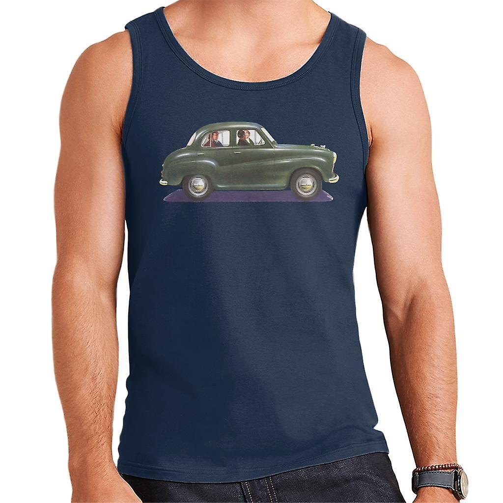 Austin A35 Green British Motor Heritage Men's Vest Navy Blue Small