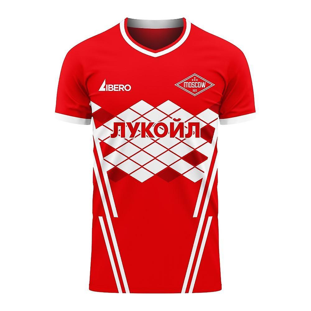 Libero Sportswear Spartak Moscow 2024-2025 Home Concept Football Kit (Libero) - Kids Red XLB