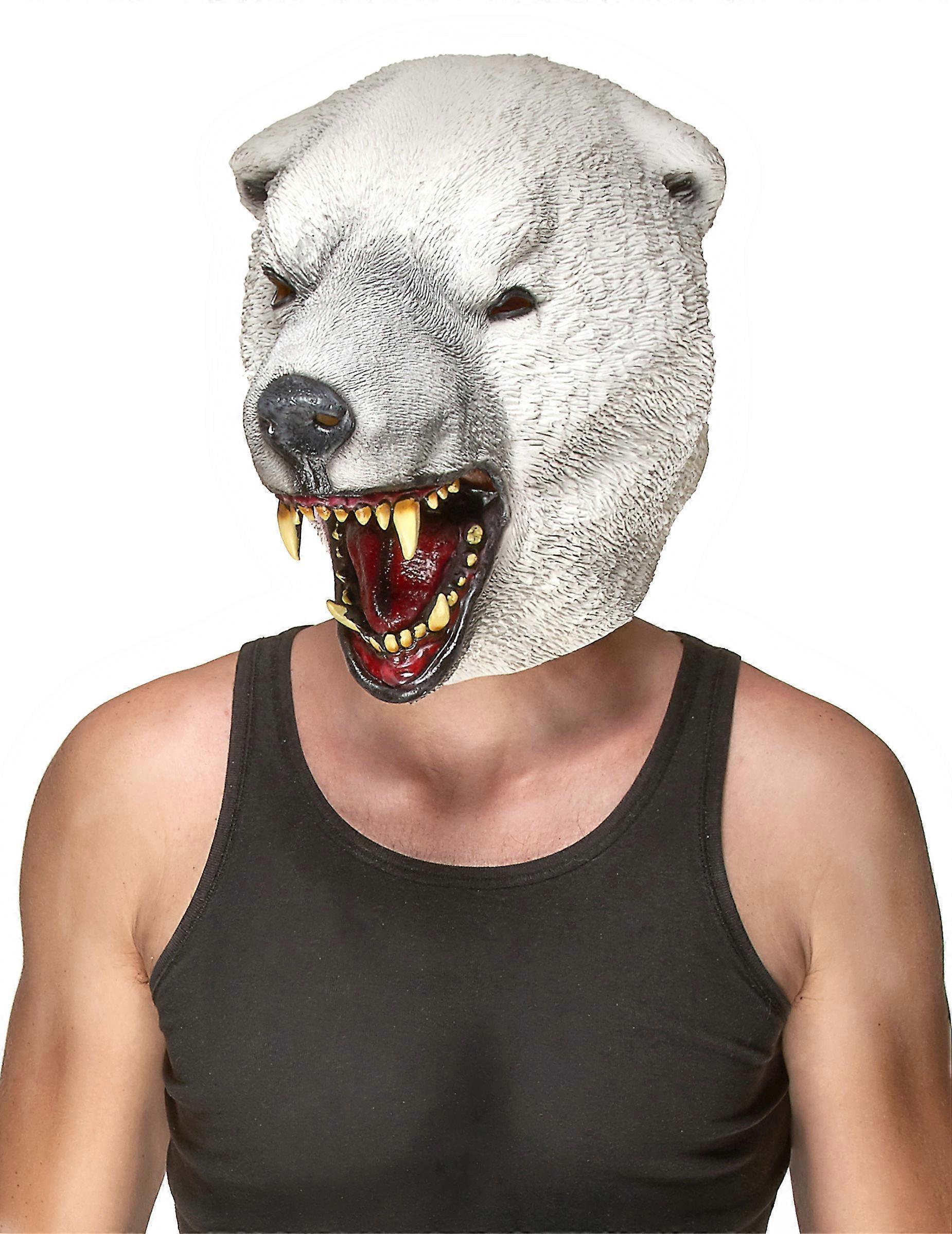 My Other Me Adult polar bear latex mask Taille Unique