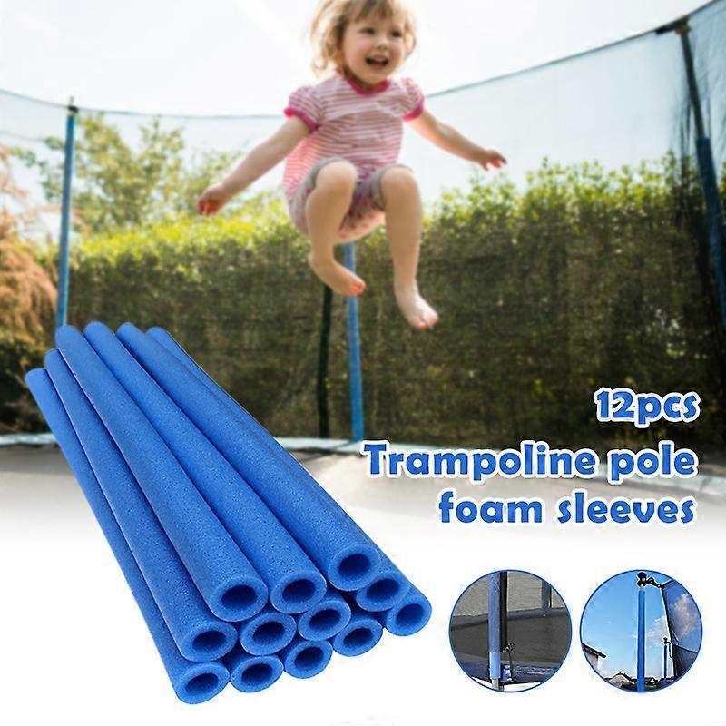 unbrand Trampoline Foam Tube Sponge Tube Children  Jumping Bed Railing Fence Anti-Collision Protection Empty Round Tube Blue