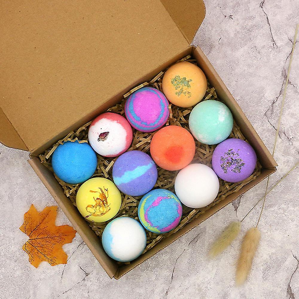 Bosheng Bath Bombs Gift Set 12 , Shea Coco Butter Dry Skin Moisturize, Perfect For Bubble Spa Bath. Handmade Birthday Mothers Day Gifts Idea For He...