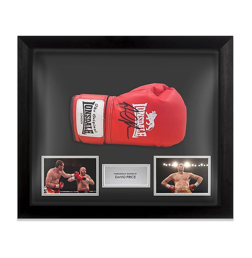 A1 Sporting Memorabilia Framed David Price Signed Boxing Glove - Lonsdale