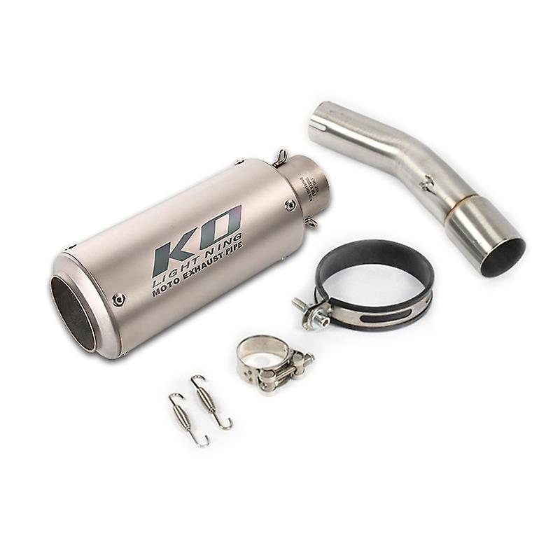 Muggyz For Suzuki Gsx250r Gsxr250 2016-2021 Exhaust Pipe Motorcycle Mid Tube Slip On 51mm Mufflers Removable Db Killer Escape Steel A