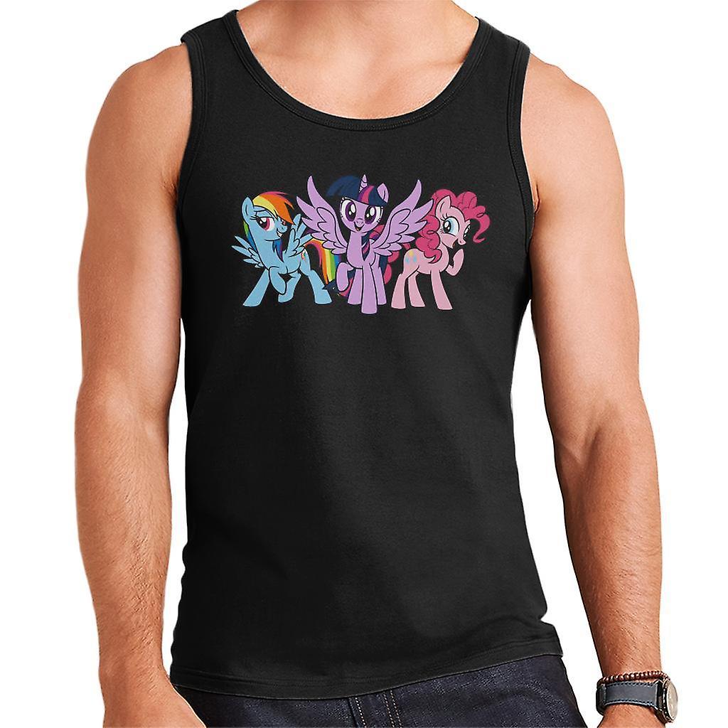 My Little Pony Trio Smiling Men's Vest Black X-Large