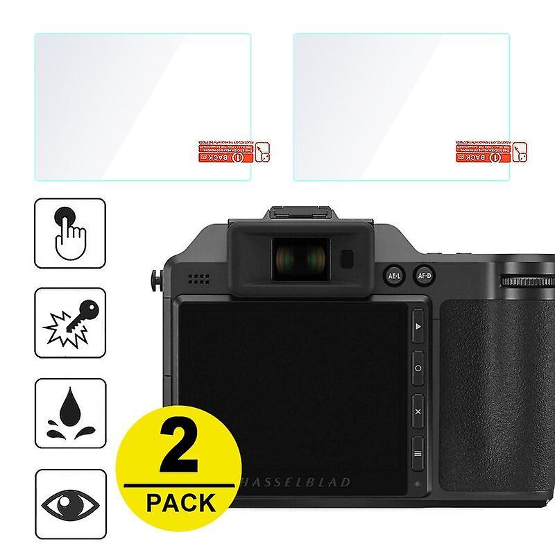 2x Tempered Glass Screen Protector w/ Top Film for Hasselblad X2D 100C Mirrorless Camera  Screen Protectors