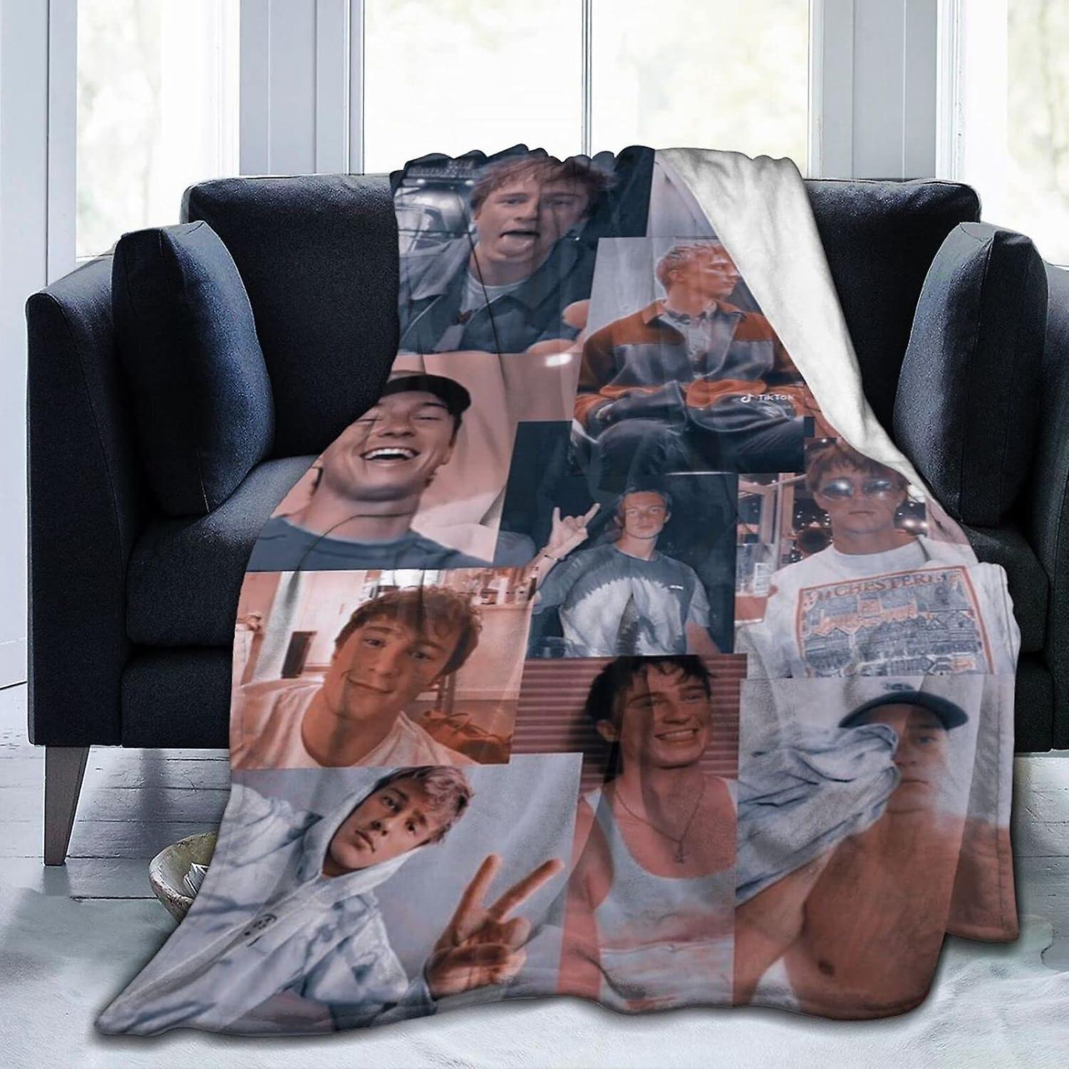 Kerota Flannel Blanket Drew Actor Starkey Bedding Blanket Soft Throw Blankets Air Conditioning Blanket For Sofa Couch Living Room Bedroom 50x40in 1...