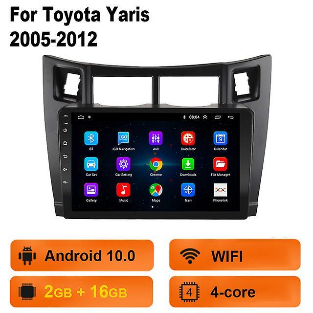 Loerss 4g+64g Carplay For Toyota Yaris Xp90 2005 - 2012 Car Radio Multimedia Video Player Navigation Gps Android No 2din 2 Din Dvd (2G 16G)No camera