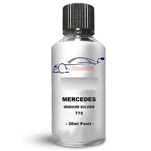 Auto Car Specialist Touch up paint for mercedes s class iridium silver 775 stone chip brush