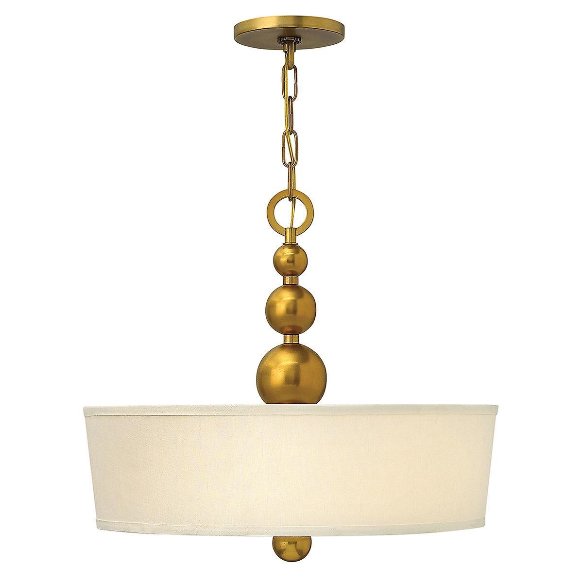 Zelda 3 Light Ceiling Pendant Vintage Brass E27