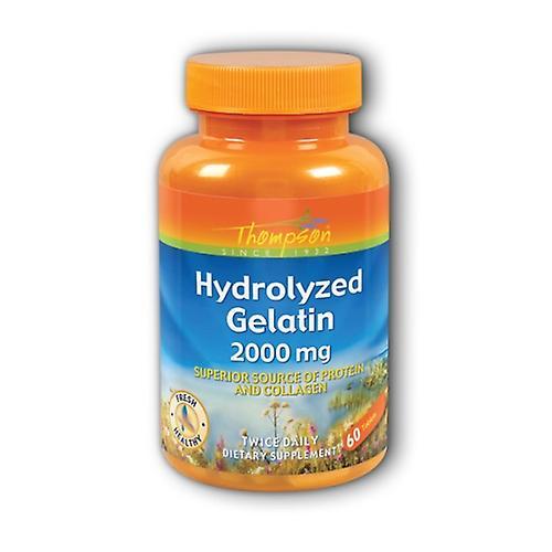 Thompson Hydrolyzed Gelatin,2000 mg ,60 Tabs (Pack of 1)