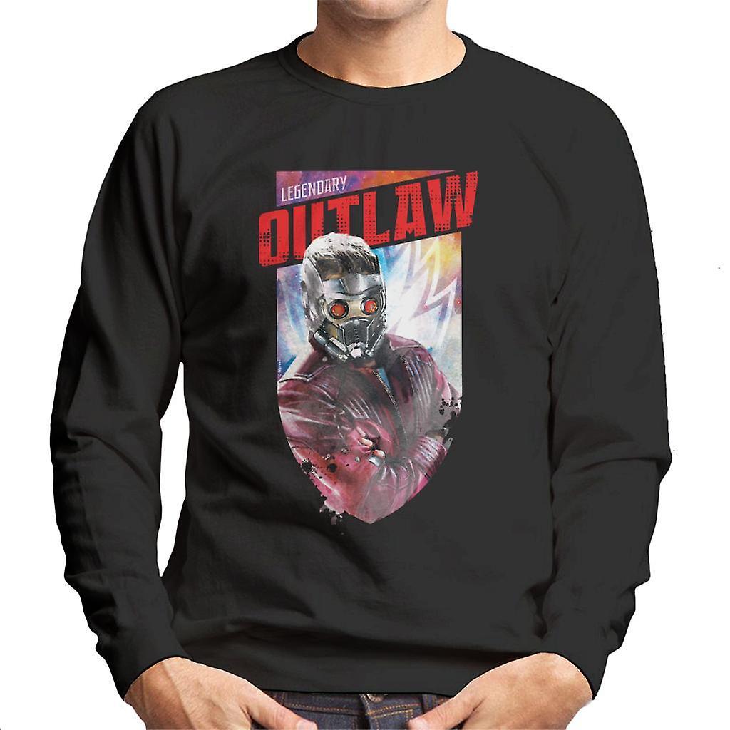 Marvel Guardians Of The Galaxy Vol 2 Legendary Outlaw Men's Sweatshirt Black Medium