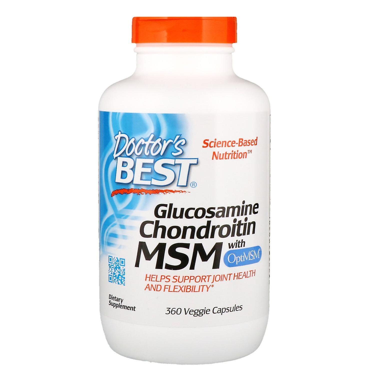 Doctor's Best, Glucosamine Chondroitin MSM with OptiMSM, 360 Veggie Capsules