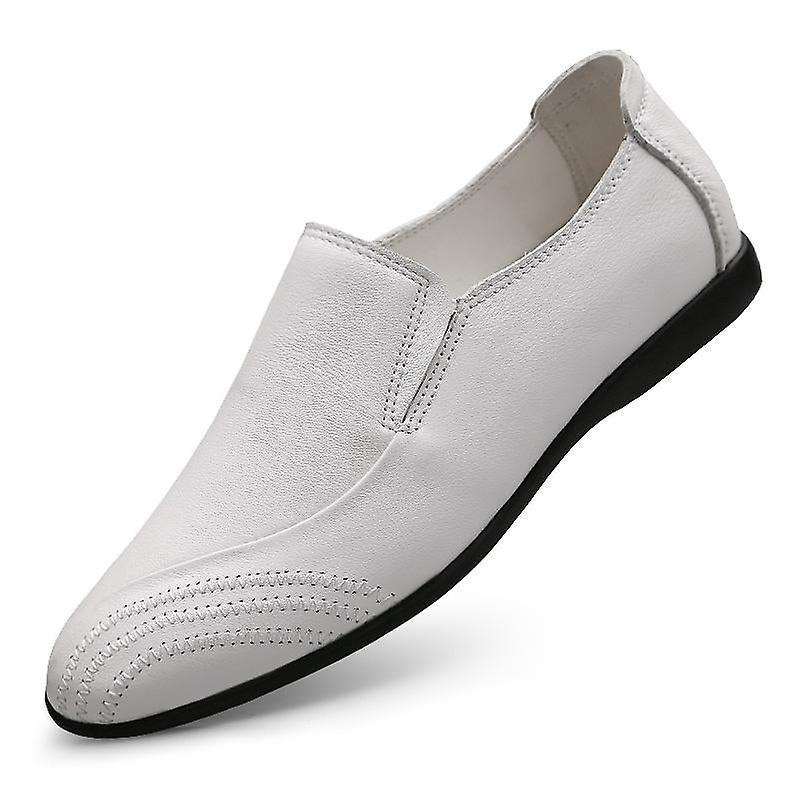 Mickcara Men's WDF8316 Slip-On Loafer White Us6.5/eu39