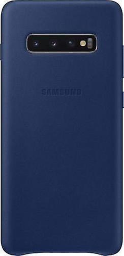 Samsung EF-VG975LNEG Leather Cover Case for G975F Samsung Galaxy S10+ - navy blue