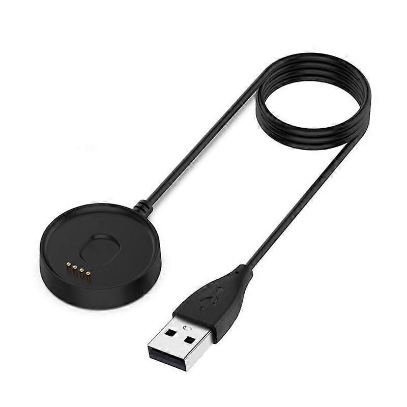 Unbrand 100CM USB Data Charging Cable Magnetic Charge Cradle Dock Replacement for Ticwatch C2 Smart Watch Charger Black