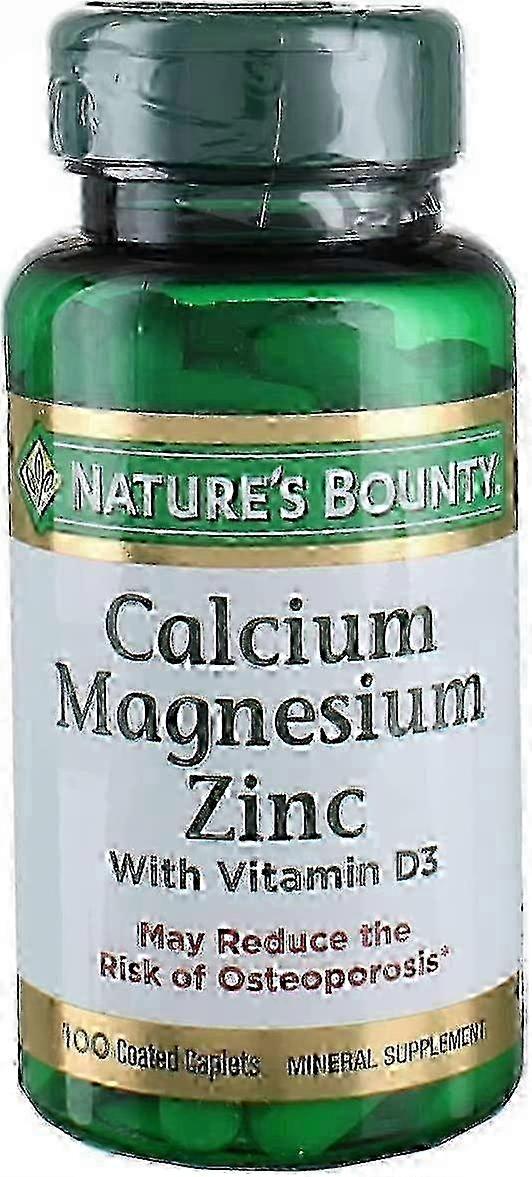 Natures Bounty Nature's Bounty Calcium Magnesium Zinc, Caplets, 100 Ea