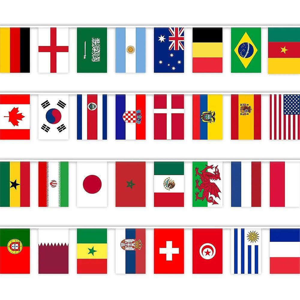 Scitoo 50/100/200 Countries Flag 1 String Hanging Flag 14cmx21cm Banner International World Flags Bunting Banner Flag Party Decoration 100 Countries