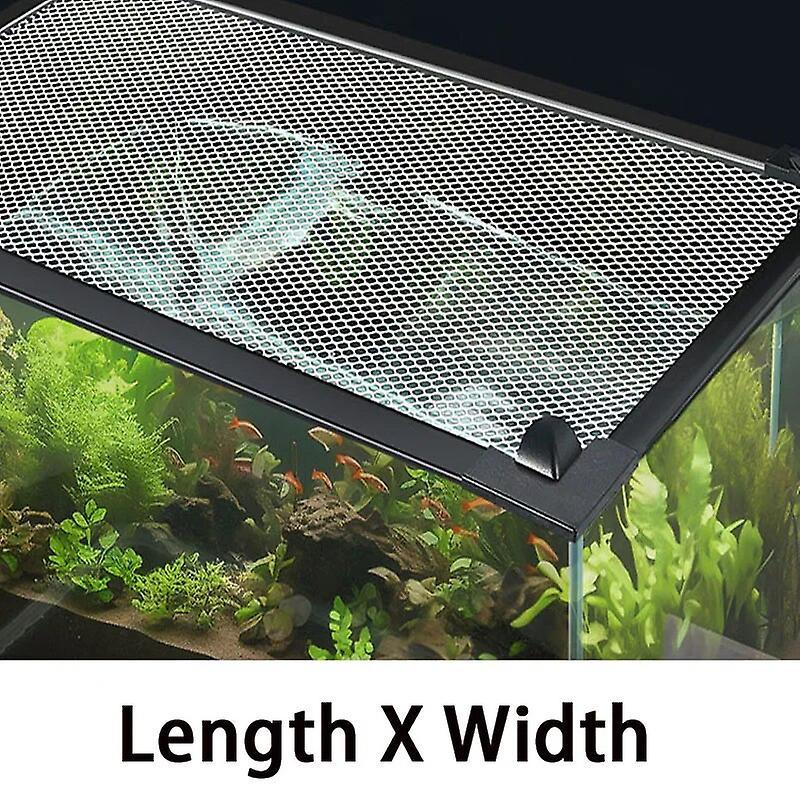 Jiechannel Fish Tank Anti Jump Net Invisible Anti Jump Net Magnetic Suction Sea Tank Anti Escape Cover Net Cover Fixed Anti Jump Net 80X50CM