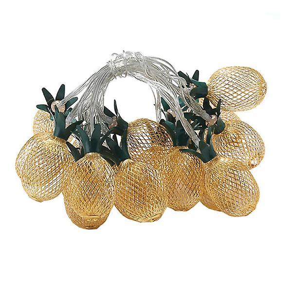 HOD Health & Home String Lights Indoor 2M 20Led Cute Pineapple Shaped Charming Fairy Outdoor Coffee Pack of 1 -