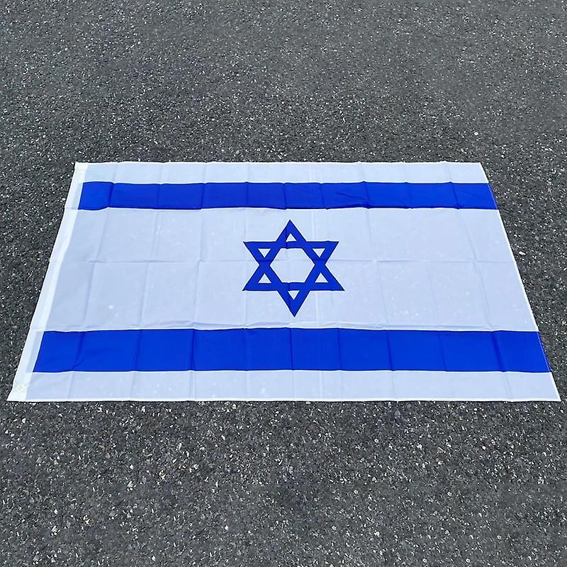 Bolongking Bendera israel israel 3*5 kaki. Bendera poliester 90*150cm Isreal banner Sand Color 90x150 cm